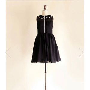 Apricity Black Collar Dress